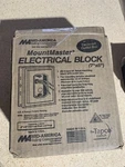 2pk Mid America Vinyl Electrical Mounting Block 123 White Mountmaster. Fixed Price $38.00.