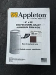 Appleton 14 In. X 33.5 Ft. Royal Brown Over White Aluminum Trim Coil. Fixed Price $60.00.