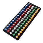 Bingo Game Master Board And 7/8" Multi-color Plastic Balls - Black. Fixed Price $27.99.