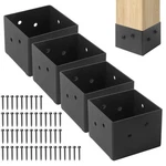 4 X Post Base, Inner Size 3.6"x3.6", Heavy Duty Deck Anchor, Black Ste.... Fixed Price $71.51.