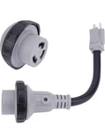 Aa Ignition 15 Amp To 30 Rv Adapter 12 Inch - 5-15p Male L5-30r Gray. Fixed Price $10.99.