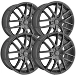 (set Of 4) Touren Tr60 16x7 5x100/5x4.5" +42mm Gunmetal Wheels Rims 16" Inch. Fixed Price $588.96.