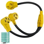 30 Amp Dryer Y Splitter To Rv/ev Nema 10-30p 14-50r / 10-30r Power Cord Ad.... Fixed Price $81.84.