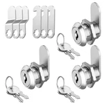 Jayseon 3 Pack Cabinet Locks With Keys, 5/8" Cam Keyed Alike, C.... Fixed Price $20.87.