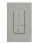Lot Of 2 Lutron Nova Nt-6pf-gr Six Port Frame Matte Grey. Fixed Price $25.00.