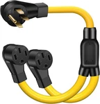 Lazmumi 50 Amp Y Splitter Adapter Cord For Rv And Ev, 4 Prong 250v, Nema 14-5.... Fixed Price $85.30.