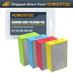 Powertec 71907 Diamond Hand Polishing Pad Assorted Grits 60, 100, 200 & 400. Fixed Price $49.99.