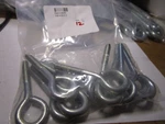 5/16"-18 X 2" Shank L 1-1/4" Thread 3-1/8" Oal Zinc Turn Eye Bolt Qty 12. Fixed Price $24.00.