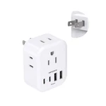Us To Japan Plug Adapter, Hanycony Power Travel Adpter With 4 Outlets 4.... Fixed Price $8.73.