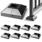 Wocepu 1.5x1.5 Aluminum Deck Post Base Cover For Railings Stairs Patios Porches. Fixed Price $127.01.