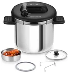 Koch Systeme Cs Stainless Steel Pressure Cooker 6.3 Qt, Olla De Presion, Easy.... Fixed Price $113.61.