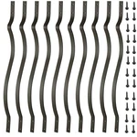 Scariu Deck Balusters 51 Pack Metal Spindles, 32.25"-wavy Shape, Black. Fixed Price $238.99.