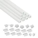 D-line 157in White Corner Cable Concealer Multipack, Quarter Round,. Fixed Price $35.76.
