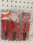 3-milwaukee 3/8 In. Small Hole Saw Arbor W/ 1/4 Pilot Drill Bit - 49-56-7010. Fixed Price $23.99.