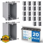 Ohlectric 20 Pack 1-gang Pvc Outlet Box 23 Cu In New Work. Fixed Price $55.99.