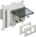 Dbhs1c-1 Low Profile In Box Recessed Outlet Wall Plate Kit For New Vinyl Sid. Fixed Price $70.99.