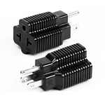 Cerrxian 4 In 1 15 Amp To 20 Plug Adapter, Nema 5-15p 5-15r Black. Fixed Price $15.66.