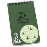Rite In The Rain Weatherproof Top Spiral Notebook, 3" X 5", Green Cover, Univ.... Fixed Price $23.65.