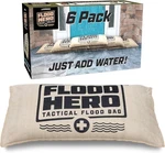 Flood Hero 2 X 1 Ft Water Activated Sandbags - 6 Pack Bag Barriers. Fixed Price $29.95.