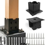 4x4 Post Base For Concrete 2 Pcs, Anchor With Drainage Hole.... Fixed Price $56.37.
