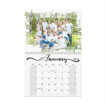 Personalized Wall Calendar 2025 11x 8.5in Cartoon Effect Word Frame Photo. Fixed Price $52.00.