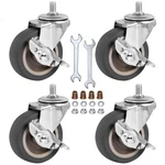 Caster Wheels, 3 Inch Stem Casters Set Of 4, Heavy Duty Swivel Wheel Grey. Fixed Price $28.41.