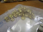 #4 Brass Cup Washer Qty 100. Fixed Price $12.00.