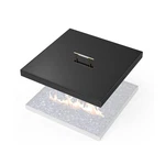 Ajinteby 21"x21" Square Fire Pit Lid W/handle - Upgrade Porcelain Steel. Fixed Price $94.78.