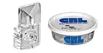 Crl 1/8" Square Beveled Clear Plastic Mirror Clip Pack Of 100 By Cr Laurence. Fixed Price $25.00.