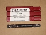 3/8" Inch Micrograin 4 Flute Solid Carbide Double End Ctr Cut Mill - Titan. Fixed Price $33.00.