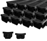 Driveway Channel Drain Hdpe Grate 12 Pack 236.22in Heavy Duty Natotela Class. Fixed Price $259.99.