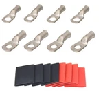 4 Pack 6 Awg 3/8 & 5/16 Lugs Tinned Copper Terminal,marine Battery Weld.... Fixed Price $14.46.