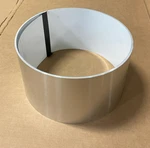 Aluminum Trim Flashing Coil 6.5"x50ft X .024" Gloss White Mill Finish Flash Roll. Fixed Price $64.95.