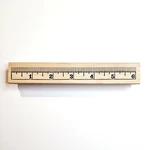 Ruler 100 Proof Press Rubber Stamp Tape Measure Inches Imperi Measurements P555. Fixed Price $8.80.