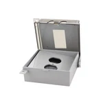 Hubbell 5771-0 Two Gang Weatherproof Box, Stay-in-use Bubble Cover, Gray. Fixed Price $14.99.