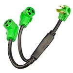 Rvmate 3 Prong Dryer Splitter 30 Amp, Nema 10-30p To (2)10-30r Y Receptacle 2.... Fixed Price $42.52.