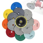 Dry Diamond Polishing Pads,5 Inch Pads Set Of 8 Pieces Plus With 5/.... Fixed Price $45.25.