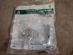 4pcs Everbilt 3" X 5/8" Zinc Plated 3-surface Corner Brace 18566 608191 New. Fixed Price $6.74.