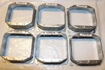 Lot Of 6 Hubbell-raco Square 2 Device/tile Cover,1-1/4" Extension For 4" Box Tr1. Fixed Price $15.99.