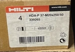 Hilti Hda-p37-m20x250/50 339265 Undercut Anchor - Quantity 4 Anchors. Fixed Price $115.00.
