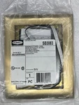 Hubbell Sb3083 -gang Solid Brass Brushed Rectangular Carpet Flange 6" X 4-3/4". Fixed Price $30.00.