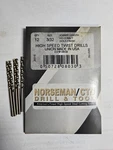 3/32" X 2-1/4" Oal 135 Split Gold Cobalt Straight Jobber Drill Qty 17 #08030. Fixed Price $45.00.