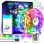 200 Ft Led Strip Lights, Smart Light With App Remote Control, Rgb 2roll100ft. Fixed Price $26.99.