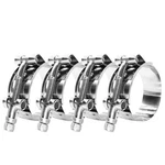 Botten 4 Pack 1" T-bolt Hose Clamp, Clamp Range 32-37mm (1.26" - 1.46"). Fixed Price $14.64.