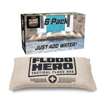 Flood Hero 2 X 1 Ft Water Activated Sandbags - 6 Pack Bag Barriers. Fixed Price $49.74.