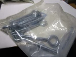1/4-20 X 2-1/2 Shank L 1-1/4 Thread 3-1/2" Oal Zinc Turned Eye Bolt Qty 10. Fixed Price $15.00.