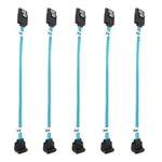 Adcaudx 5-pack Sata Iii Cable 8-inch/0.2m Short Thin 8 Inches, Black/blue. Fixed Price $16.16.