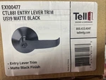 Tell Commercial Cortland Lever - Exit Device Ex100477 Matte Black. Fixed Price $30.00.